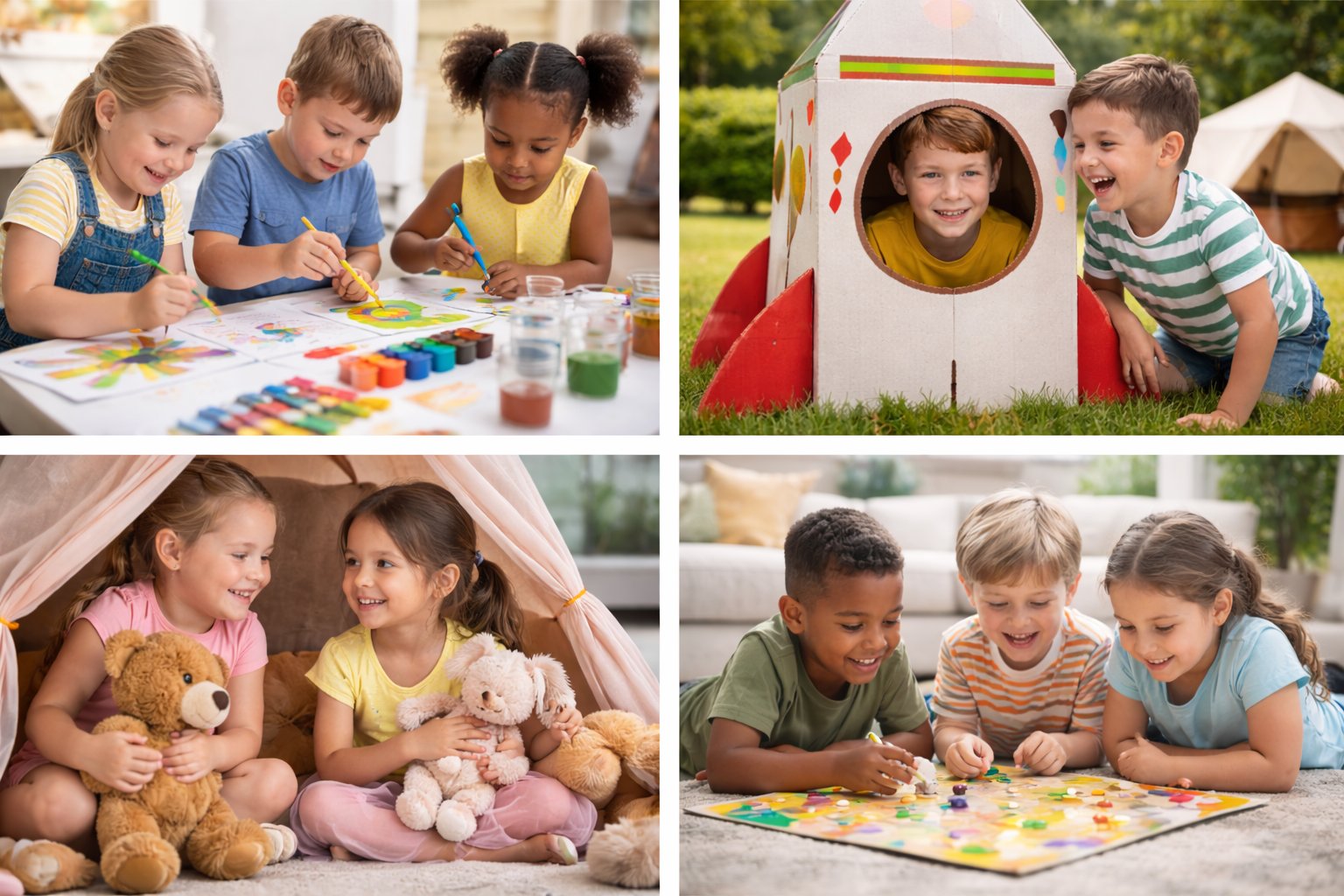 Kreative Kinderbetreuung – Malen, Basteln, Spielen